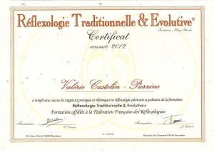 Certificat réflexologie RTE
